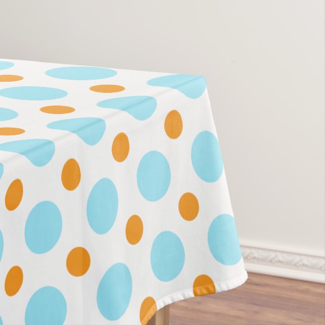 Blue & Orange Tablecloth Tischdecke (Beispiel)