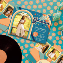 Blue Orange Typografy Summer Sun Abschluss