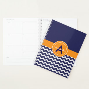 Blue Orange Zickzack Planer