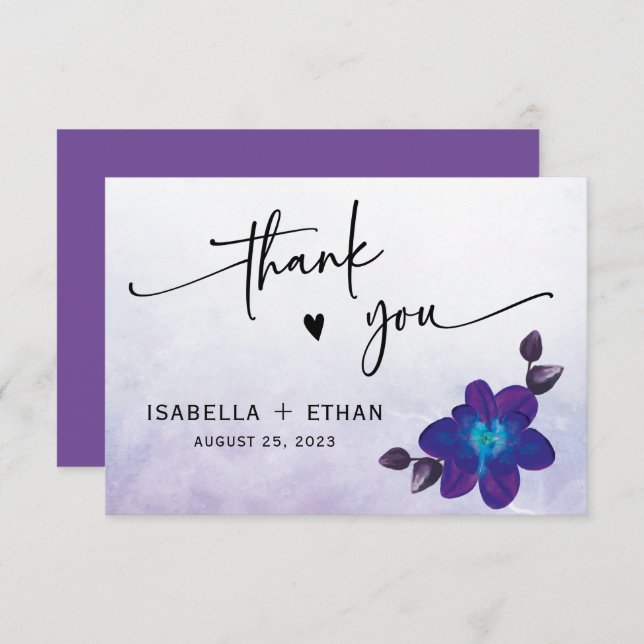 Blue Orchid Wedding (Vorne/Hinten)