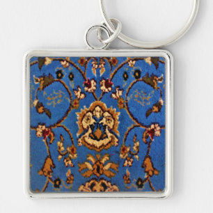 Blue Oriental Rug Schlüsselanhänger