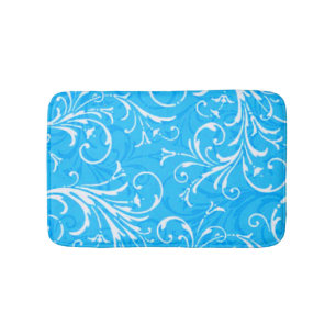 Blue Ornamental Bath Mat Badematte