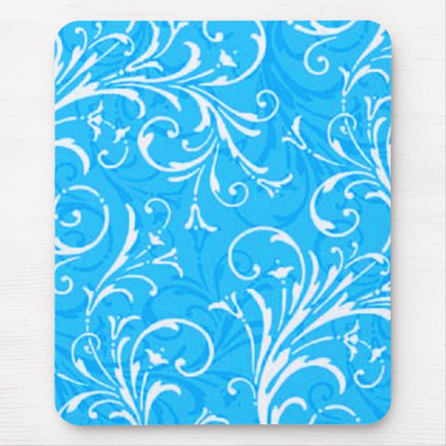 Blue Ornamental Mouse Pad Mousepad (Vorne)