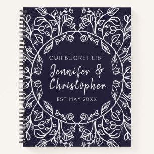 Blue Our Bucket List Paare Keepake Journal Notizbuch
