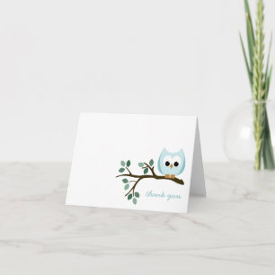 Blue Owl Dankeschön Card Dankeskarte