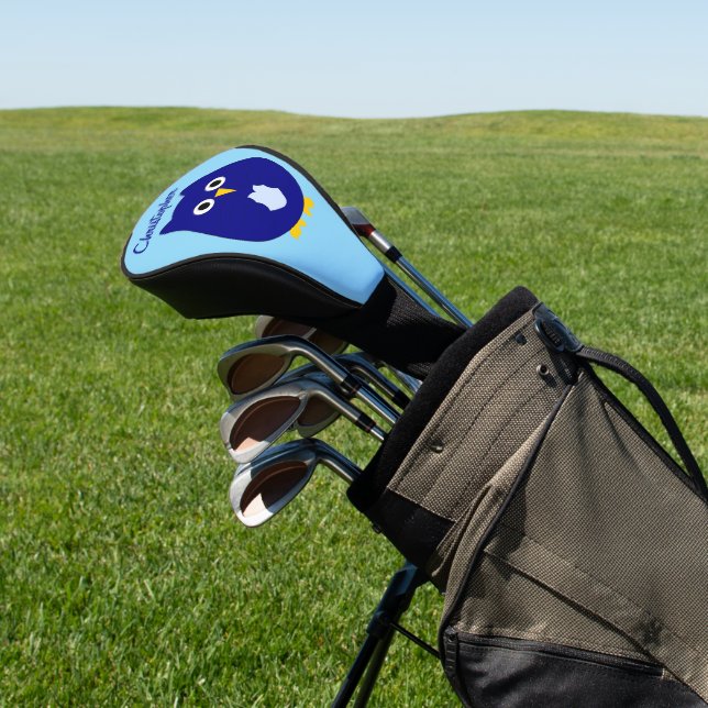 Blue Owl Design Golf Headcover (In SItu)