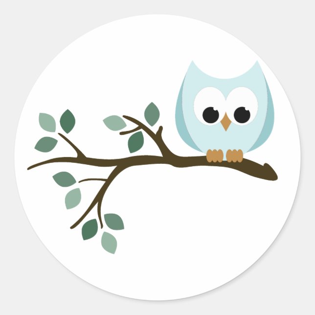 Blue Owl Stickers (Vorderseite)