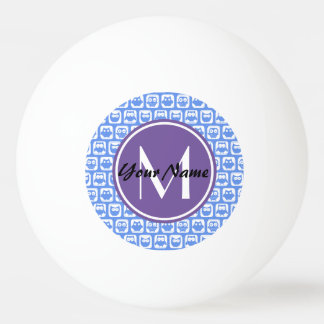 Blue Owls Custom Monogram Tischtennisball