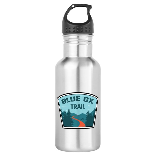 Blue Ox Trail Edelstahlflasche (Vorderseite)