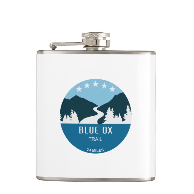 Blue Ox Trail Flachmann (Vorderseite)
