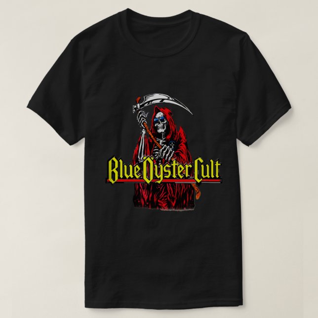 Blue Oyster Culmusic Rock Band Ecelna Essential T-Shirt (Design vorne)