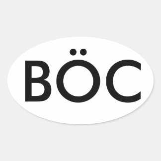 Blue Oyster Cult Decal Ovaler Aufkleber