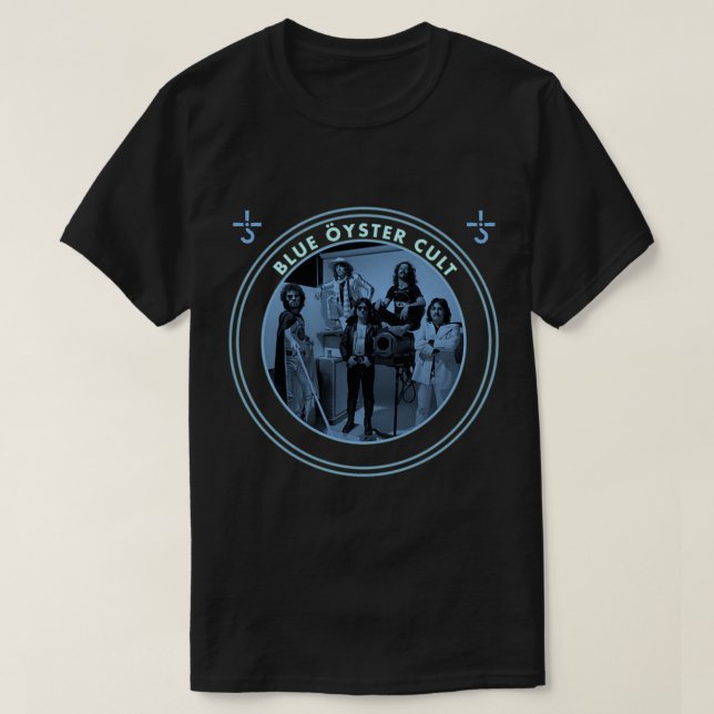 Blue Oyster Rock Band personel bester Logo Album C T-Shirt (Design vorne)