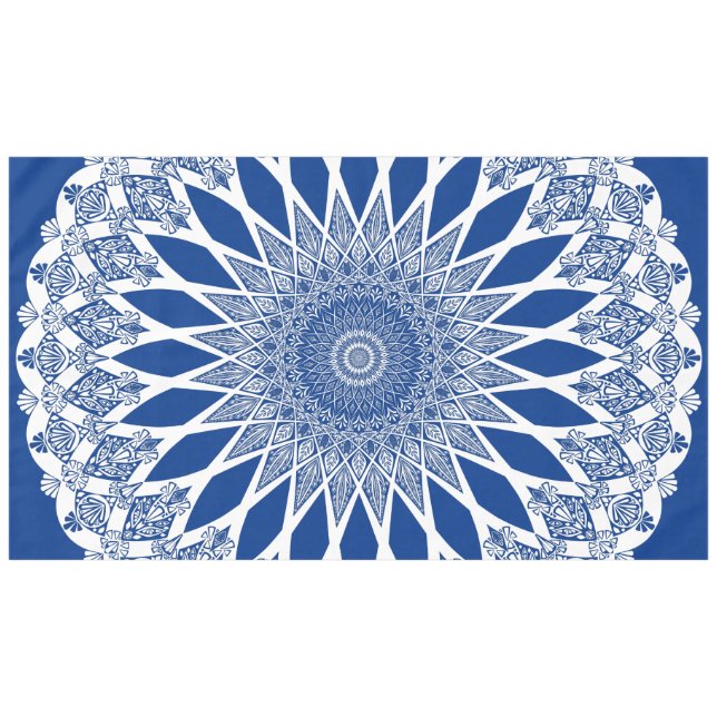 Blue Pacific Tristyns Mandala Tischdecke (Vorderseite (Horizontal))