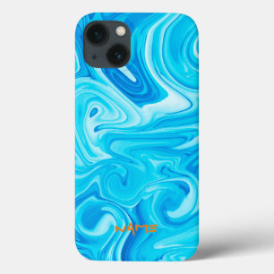 Blue Paint Art NAME Modernes Surfer Wasser Case-Mate iPhone Hülle