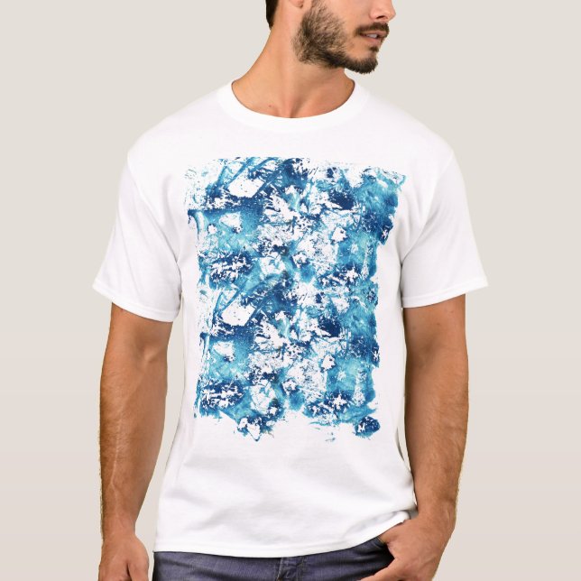 Blue Paint Spritzer T - Shirt (Vorderseite)