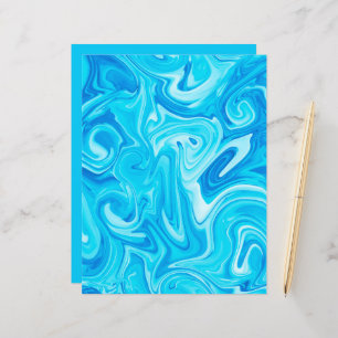 Blue Paint Swirl Kunst, Dichtung und Musik Moderne