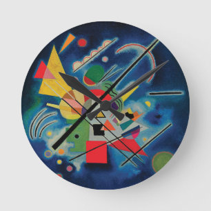 Blue Painting by Wassily Kandinsky Runde Wanduhr