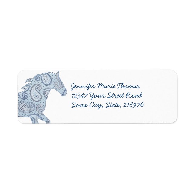 Blue Paisley Horse (Vorne)