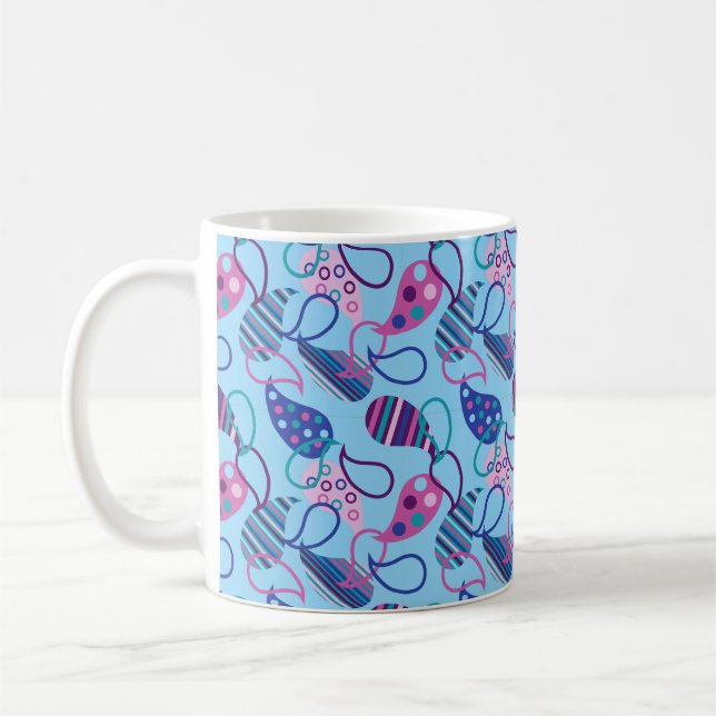 Blue Paisley Kaffeetasse (Links)