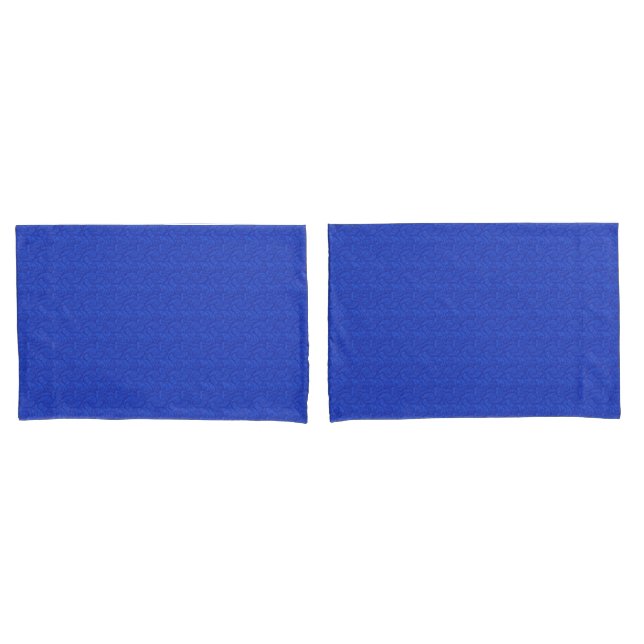 Blue Paisley Kissenbezug (Vorderseite-Set)