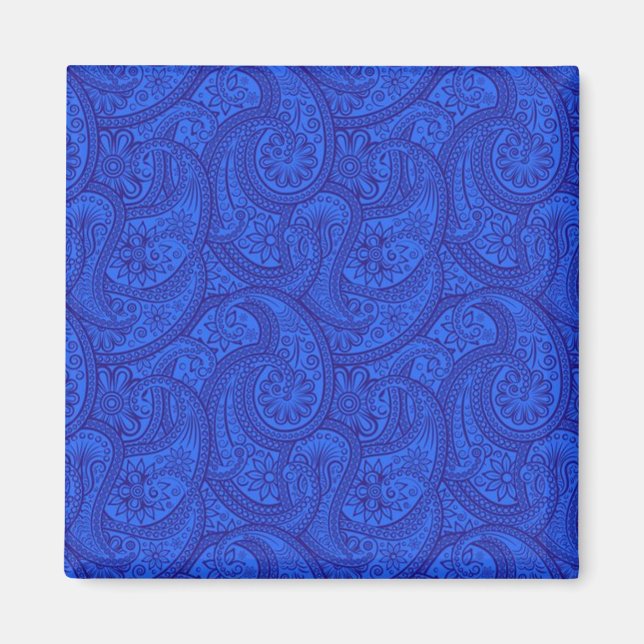 Blue Paisley Magnet (Vorne)