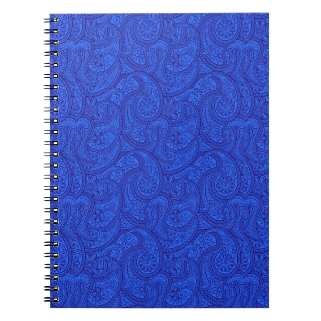 Blue Paisley Notizblock (Vorderseite)
