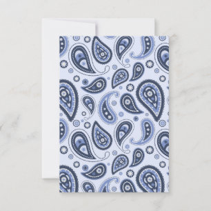 Blue Paisley Pattern