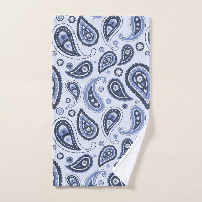 Blue Paisley Pattern Handtuch (Handtuch)