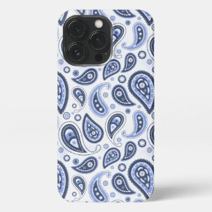 Blue Paisley Pattern iPhone 13 Pro Hülle