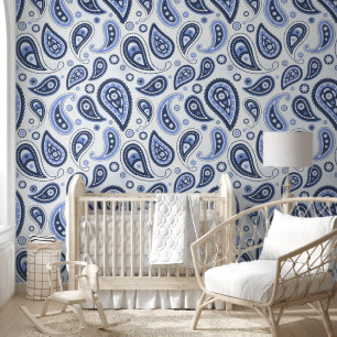 Blue Paisley Pattern Tapete