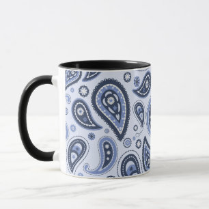 Blue Paisley Pattern Tasse