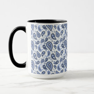 Blue Paisley Pattern Tasse