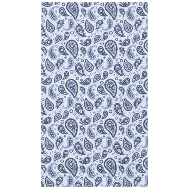 Blue Paisley Pattern Tischdecke (Vorderseite)