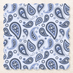 Blue Paisley Pattern Untersetzer