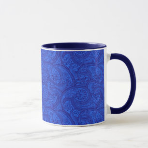 Blue Paisley Tasse