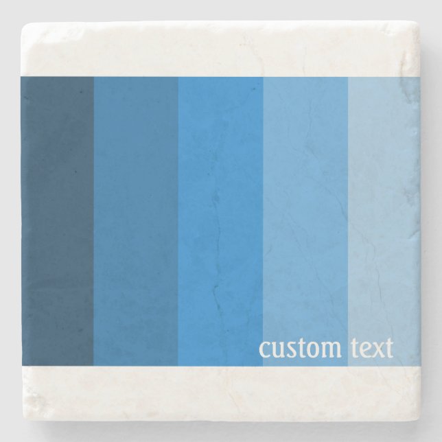 BLUE PALETTE FARBE SHADE SOLID STRIPES POWDER NAVY STEINUNTERSETZER (Vorderseite)