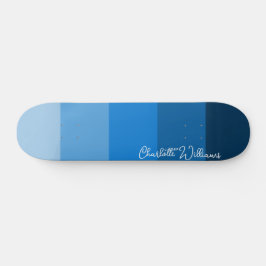BLUE PALETTE FARBE SHADE STRIPES PATTERNAVNAME SKATEBOARD