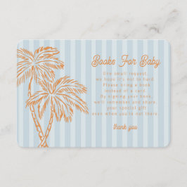Blue Palm Springs Pastellbücher für Babyfütterung Begleitkarte