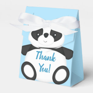 Blue Panda Bear Baby Dusche Geschenkschachtel