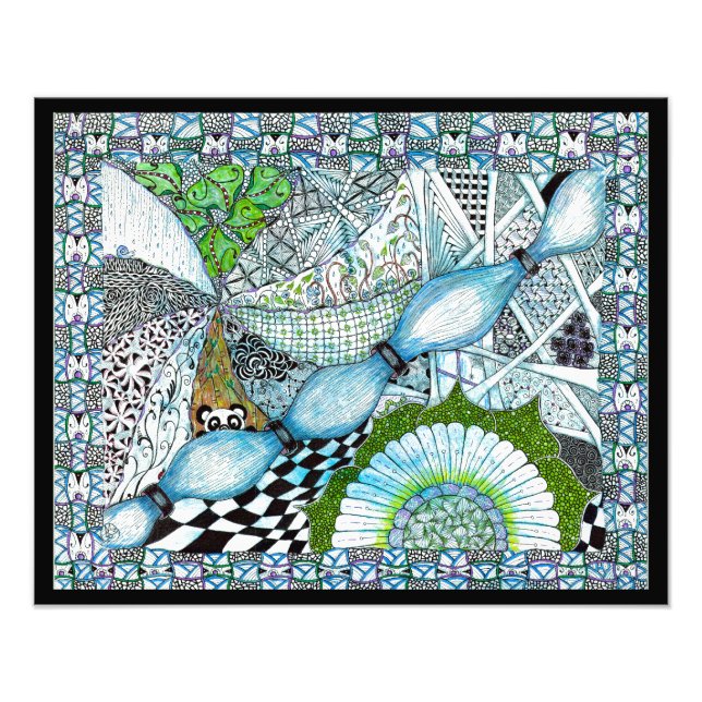 Blue Panda Fotodruck (Vorne)