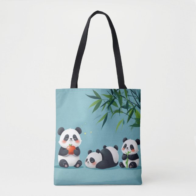 Blue Panda Tasche (Vorderseite)