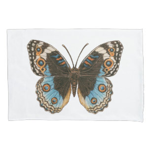 Blue Pansy Butterfly Kissenbezug