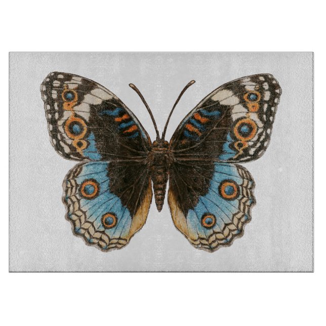 Blue Pansy Butterfly Schneidebrett (Vorderseite)