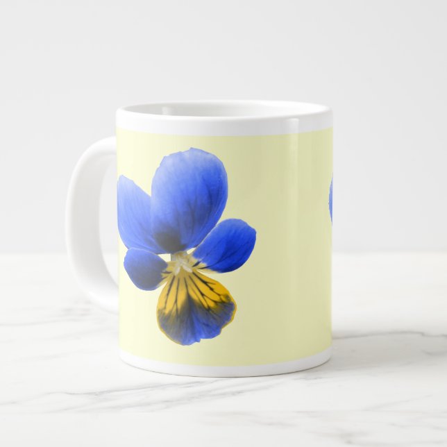 Blue Pansy Tasse (Vorderseite Links)