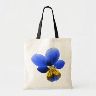 Blue Pansy Tote Bag Tragetasche