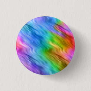 Blue Pansy Wavy Texture Button