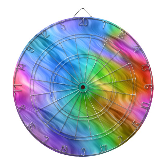 Blue Pansy Wavy Texture Dartscheibe (vorne)