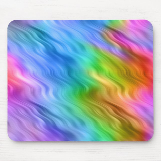 Blue Pansy Wavy Texture Mousepad (Vorne)