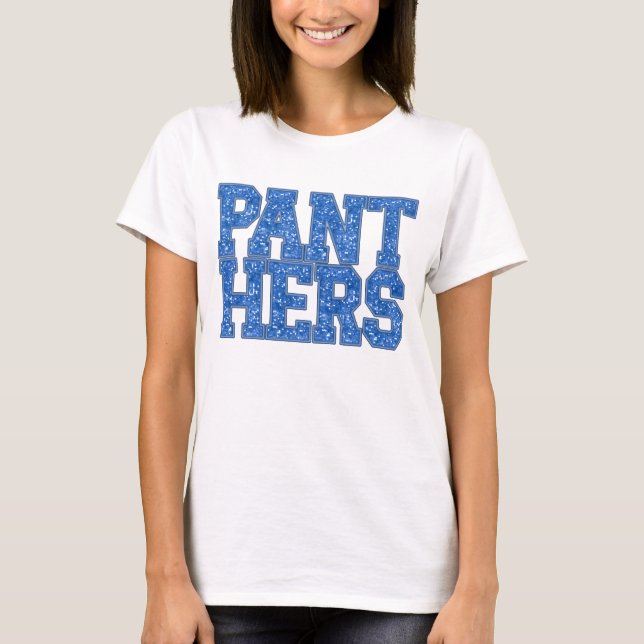 Blue Panthers School Pride Sequin Shirt (Vorderseite)